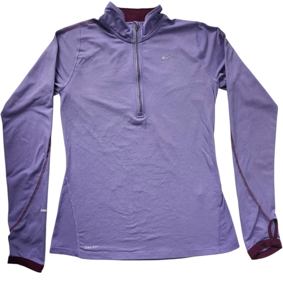 Nike Women's Purple Long Sleeve Top - Picture 2 of 4